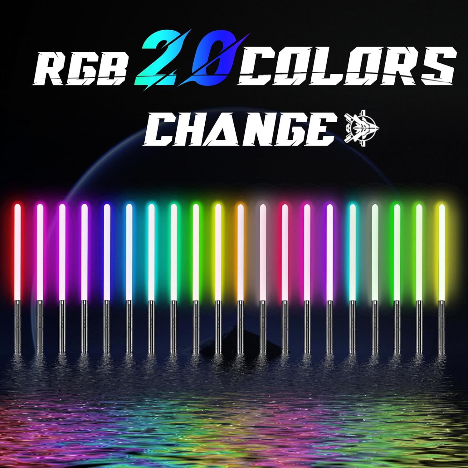 Detalle 2 de RGB 15-Color USB Rechargeable Lightsaber 2-Pack