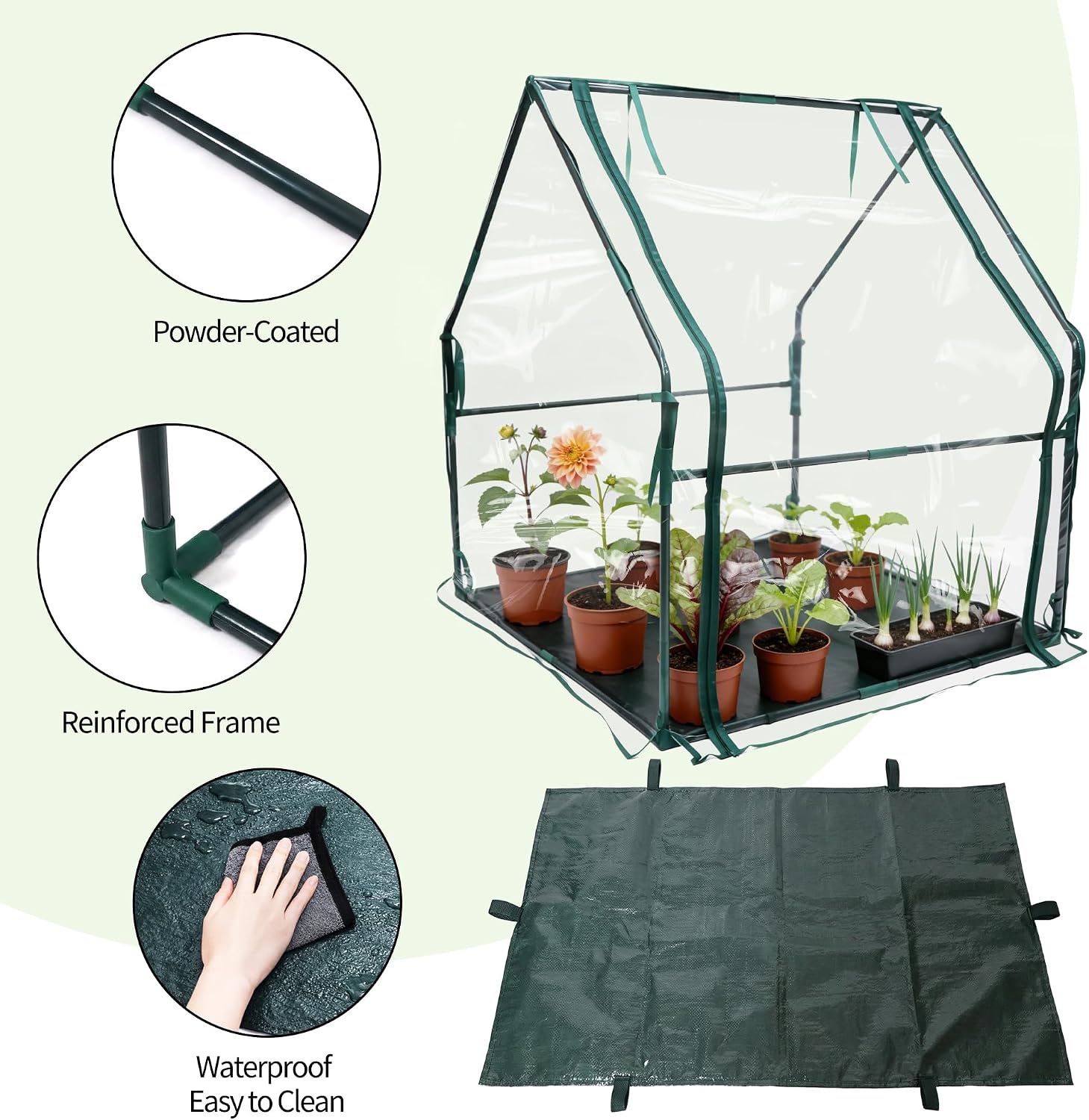 Detalle de PROWORX Mini Greenhouse 36 x 36 x 42 inches
