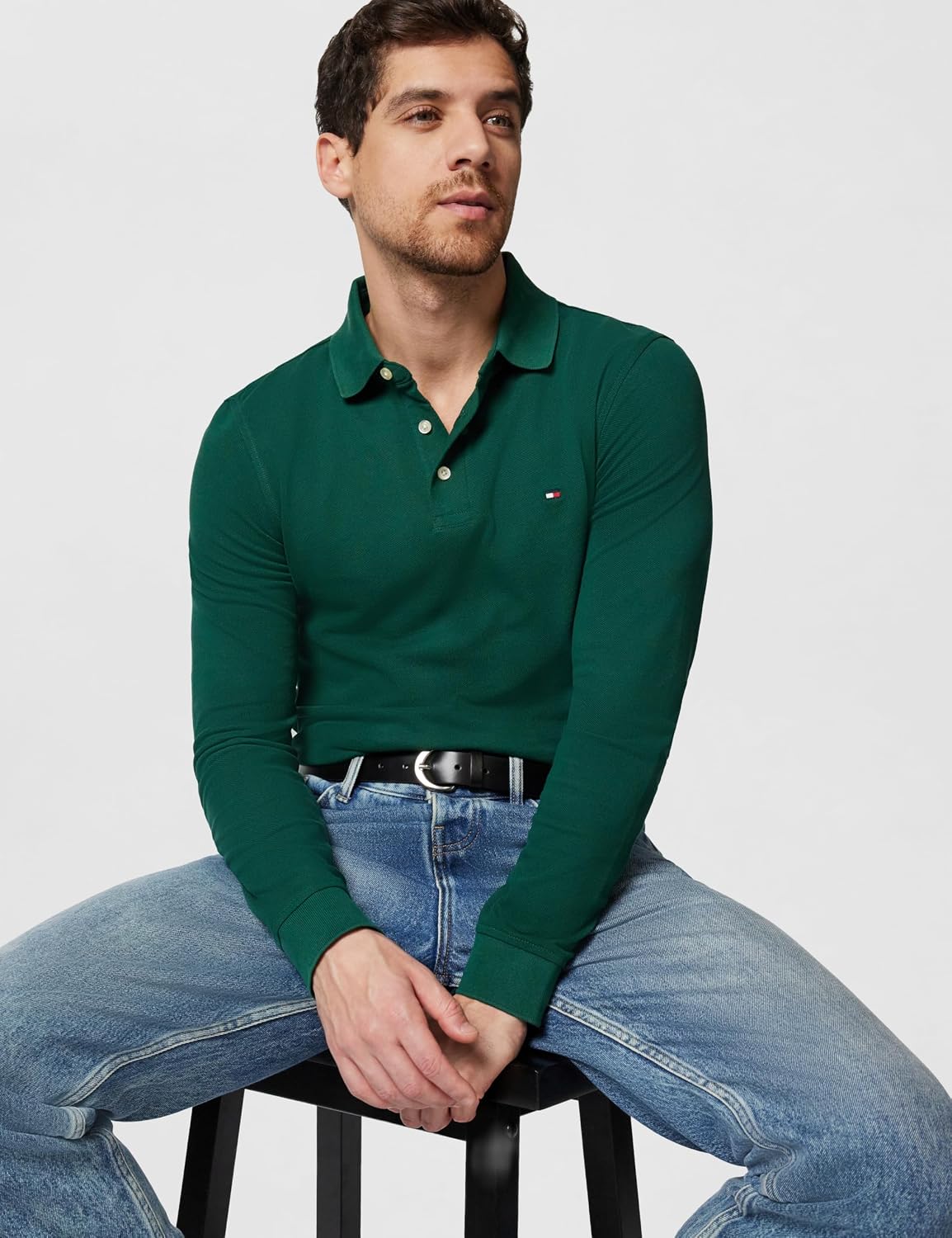 Detalle 2 de Tommy Hilfiger Maglietta Polo Uomo Slim Basic