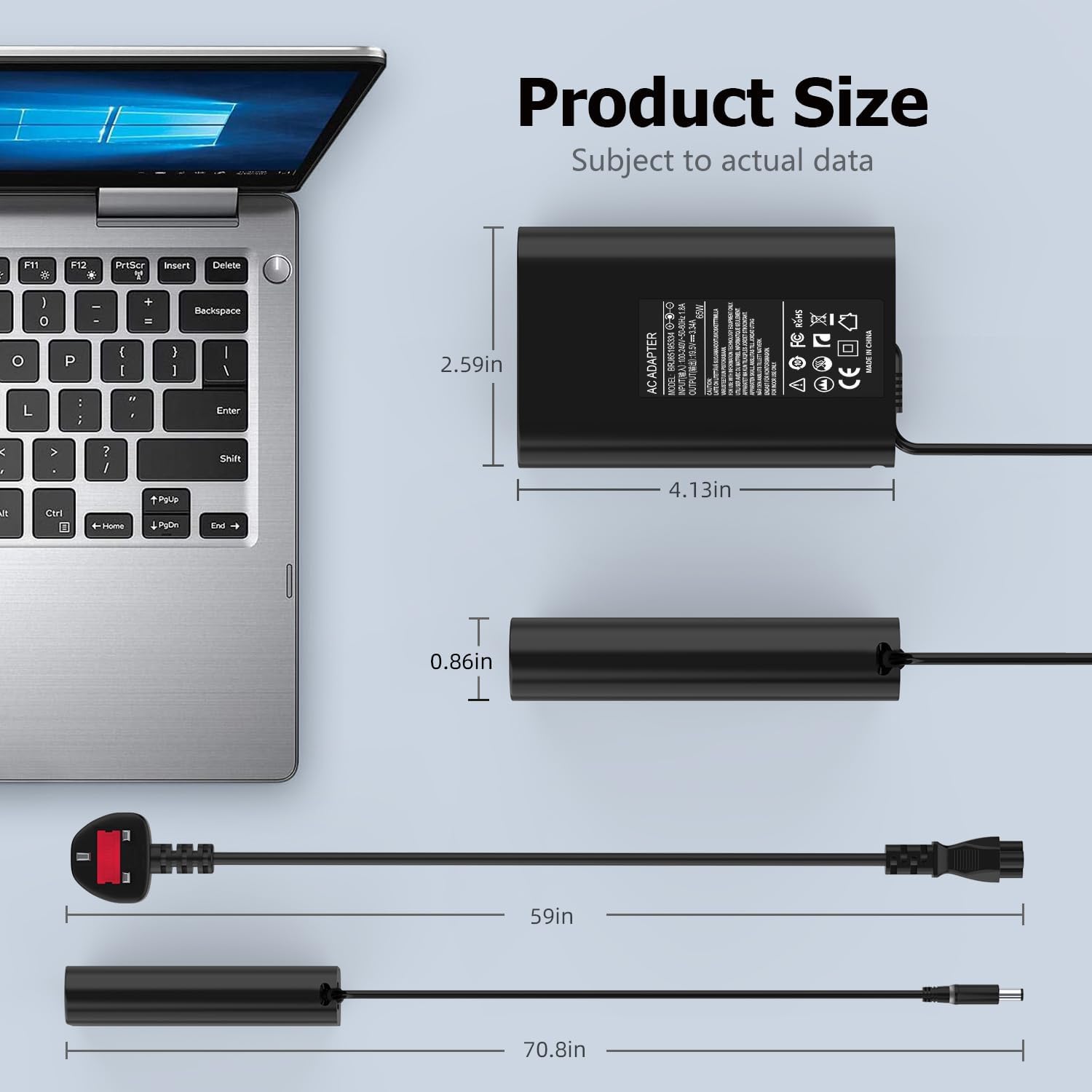 Thumbnail 6 de Dell 65W laptop charger 7.4x5.0mm 🔌