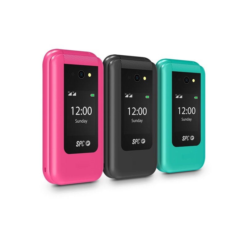 Detalle de Teléfono móvil SPC tapa 4G Dual SIM | Pantalla 2.8" Rosa y batería de larga duración