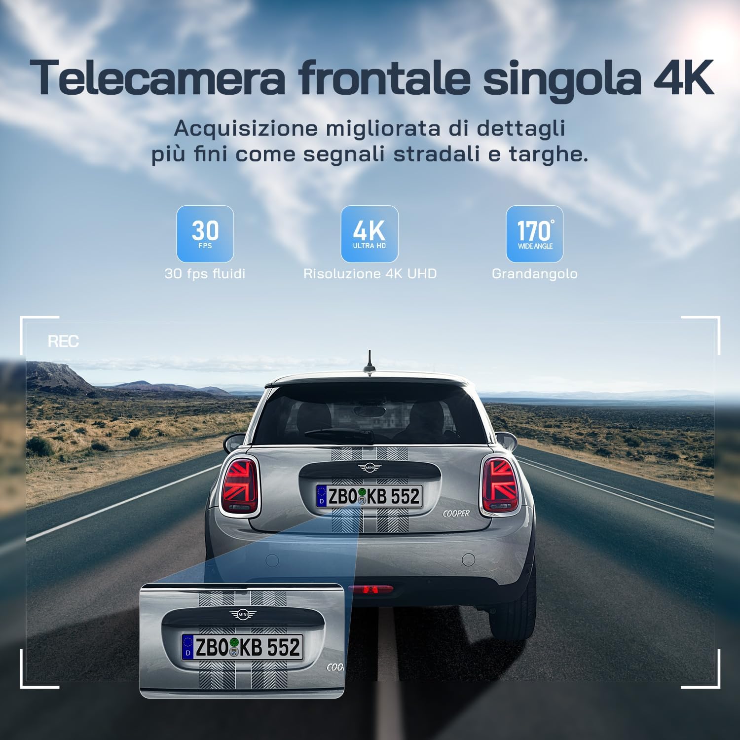Detalle 2 de WOLFANG Dash Cam Auto 4K 32 GB