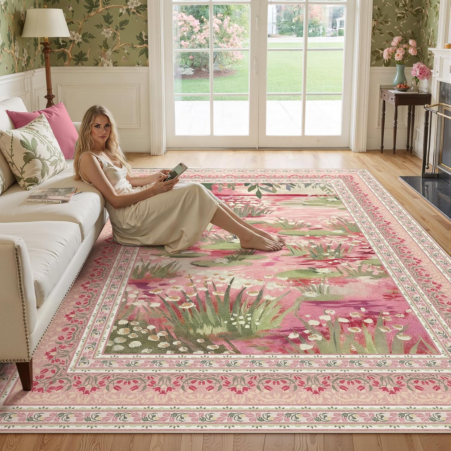 Detalle de Washable 6x9 area rug