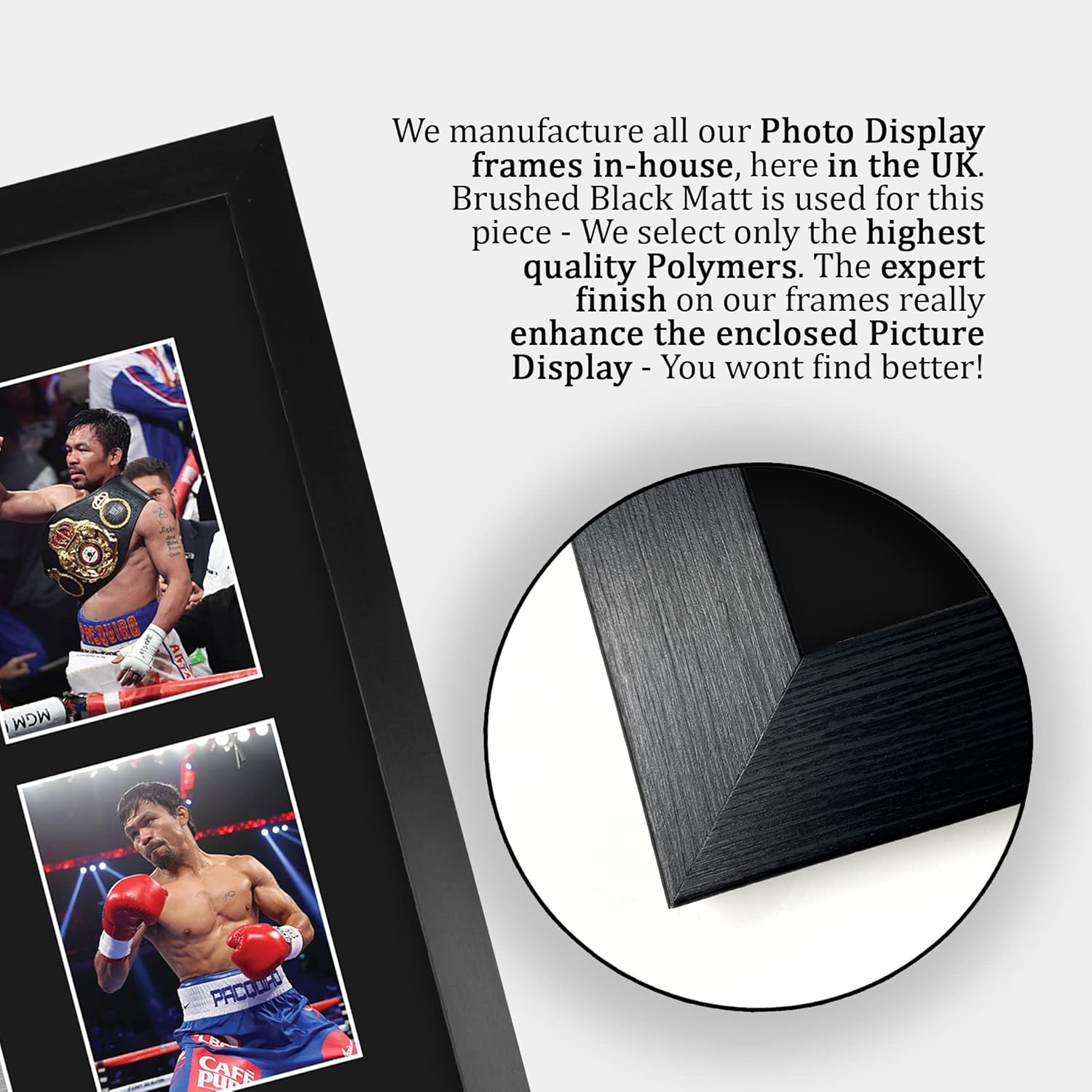 Thumbnail 5 de HWC Trading FR A3 Manny Pacquiao signed autograph display picture (framed) for boxing memorabilia fans