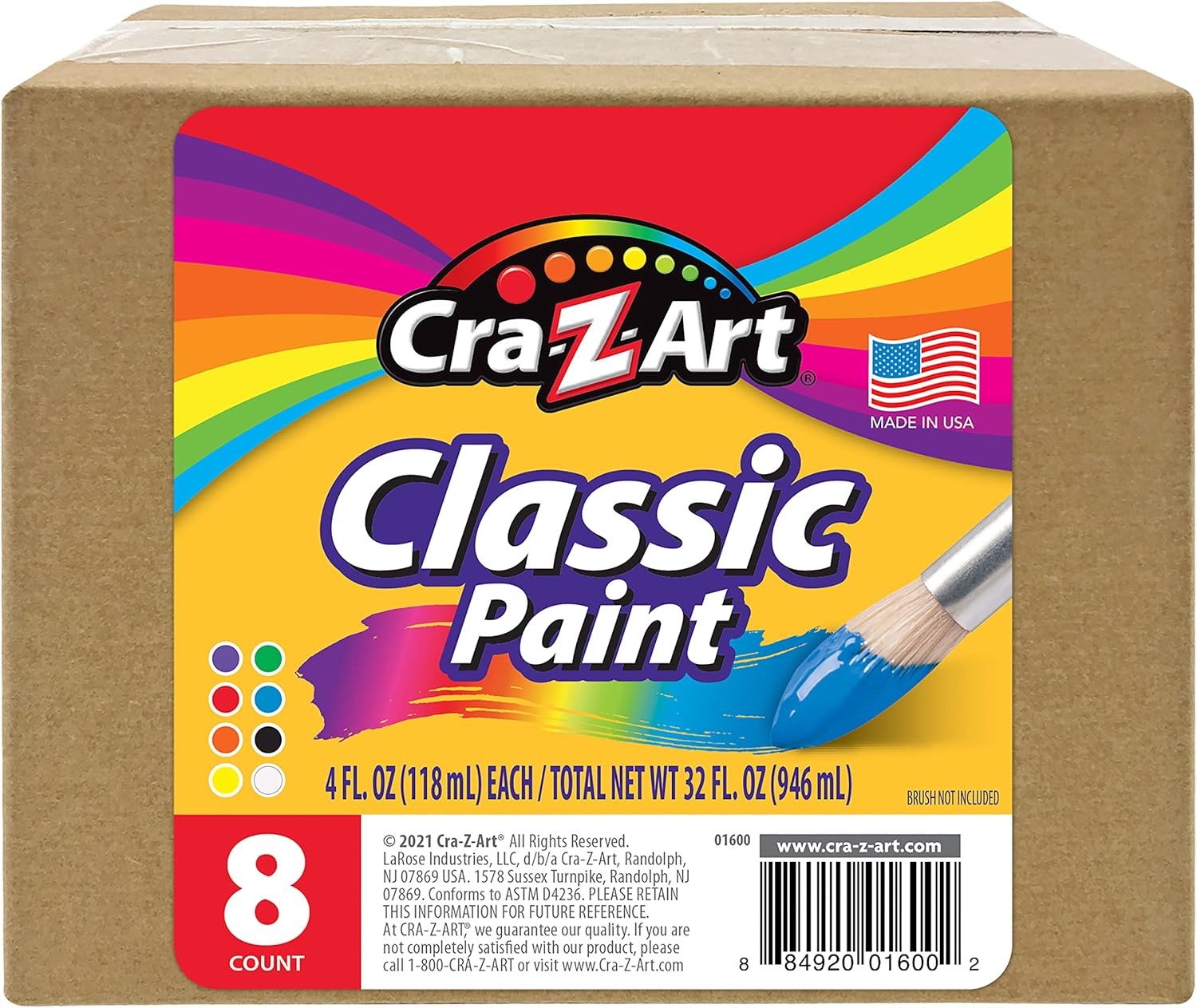 Thumbnail 2 de Cra-Z-Art Washable Classic Paint 4 oz 🖌️
