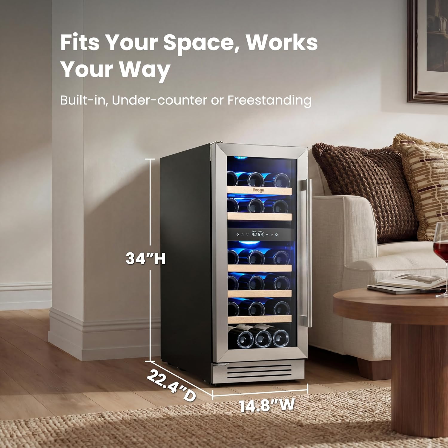 Detalle 2 de Yeego Wine Cooler, 28-Bottle