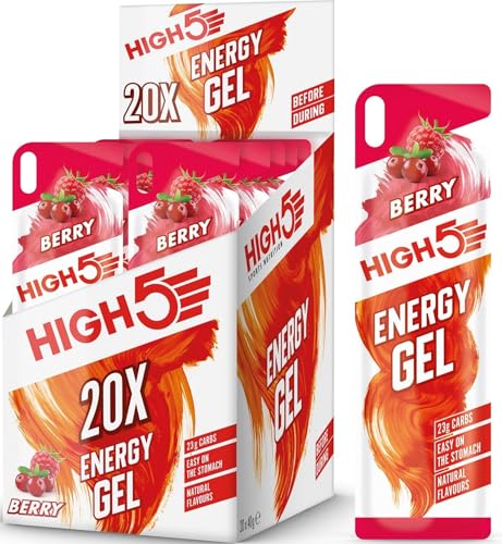 Detalle de High5 Energy Gels: Berry flavour, 20 x 40g