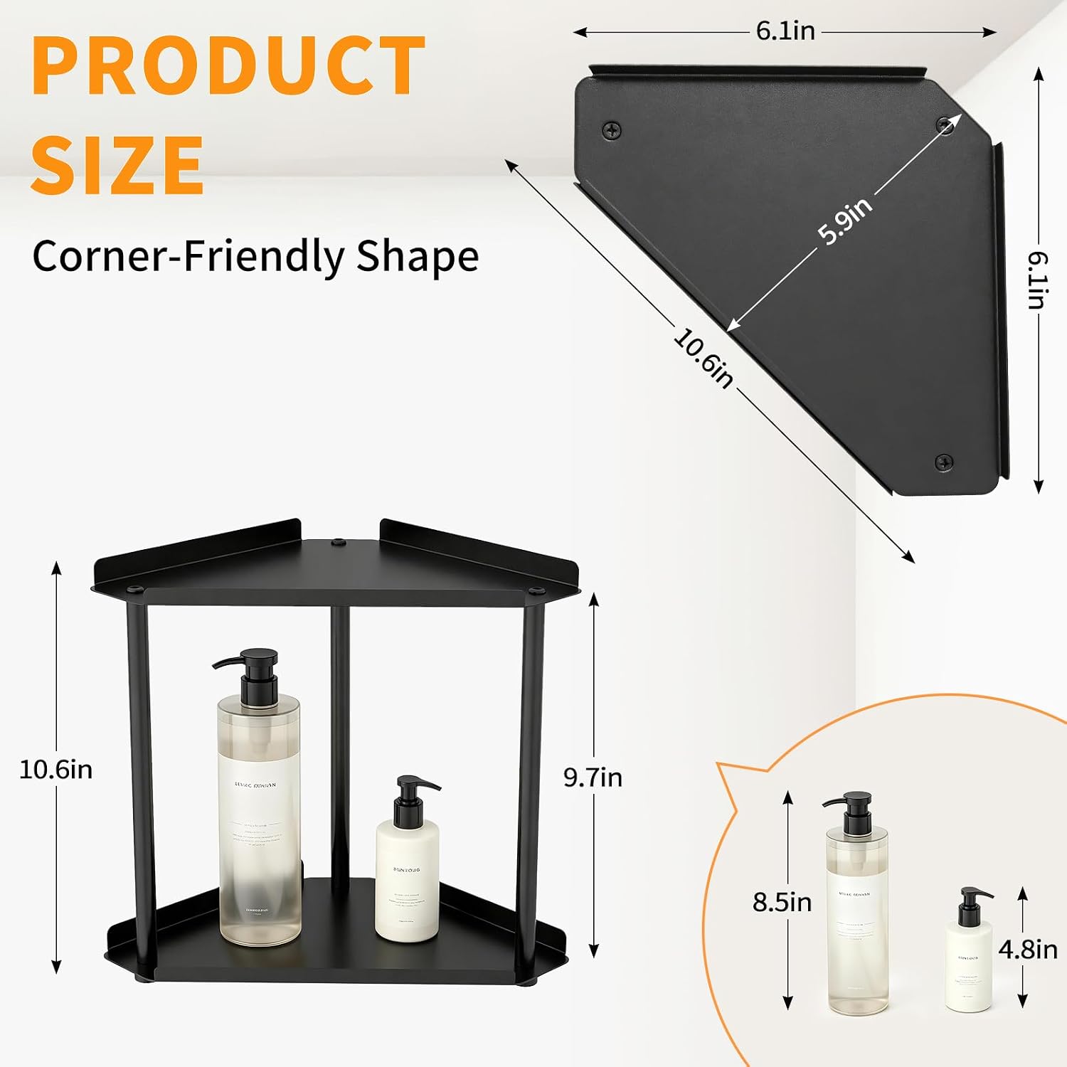 Detalle 2 de Jesginboo 2-Tier Vanity Counter Organizer