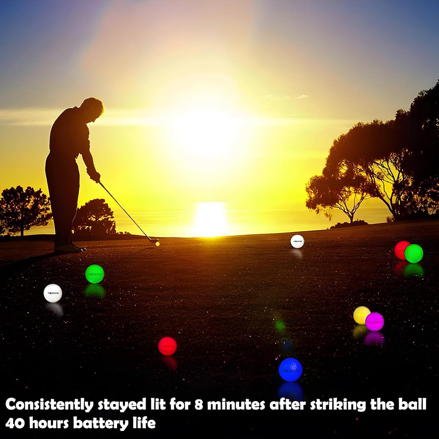 Detalle 2 de THIODOON LED golf balls, 6-pack