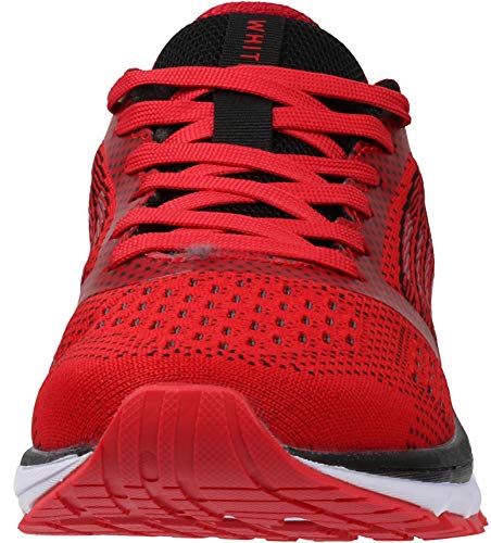 Detalle de WHITIN Laufschuhe Turnschuhe Herren Damen Rot 45 – Vielseitig und atmungsaktiv