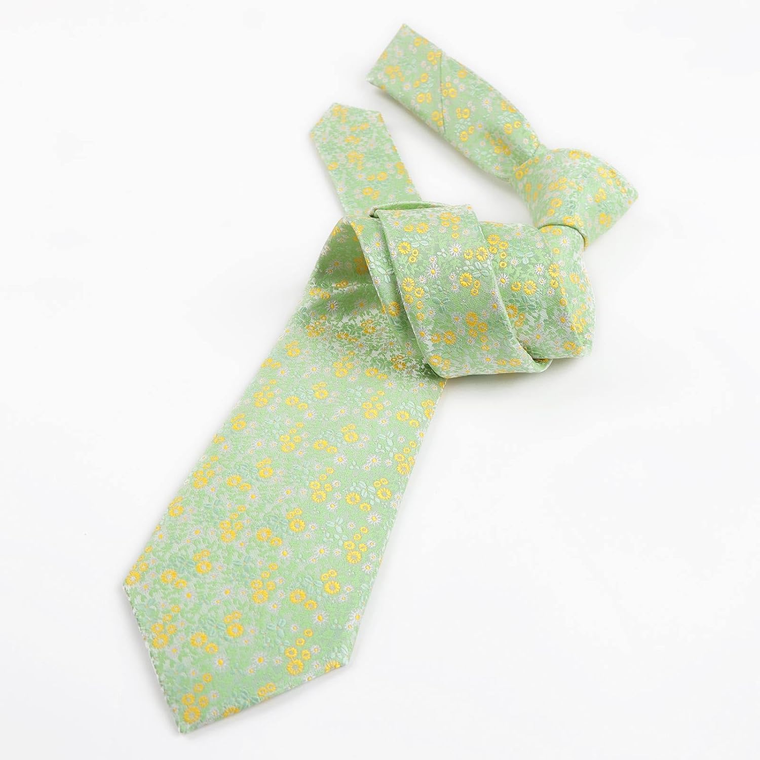 Thumbnail 2 de Alizeal Floral-patterned 8cm Tie with Pocket Square Set for Men