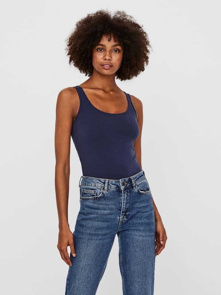 Detalle de VERO MODA VMMaxi My Soft Long Basic – długi damski top z elastanem