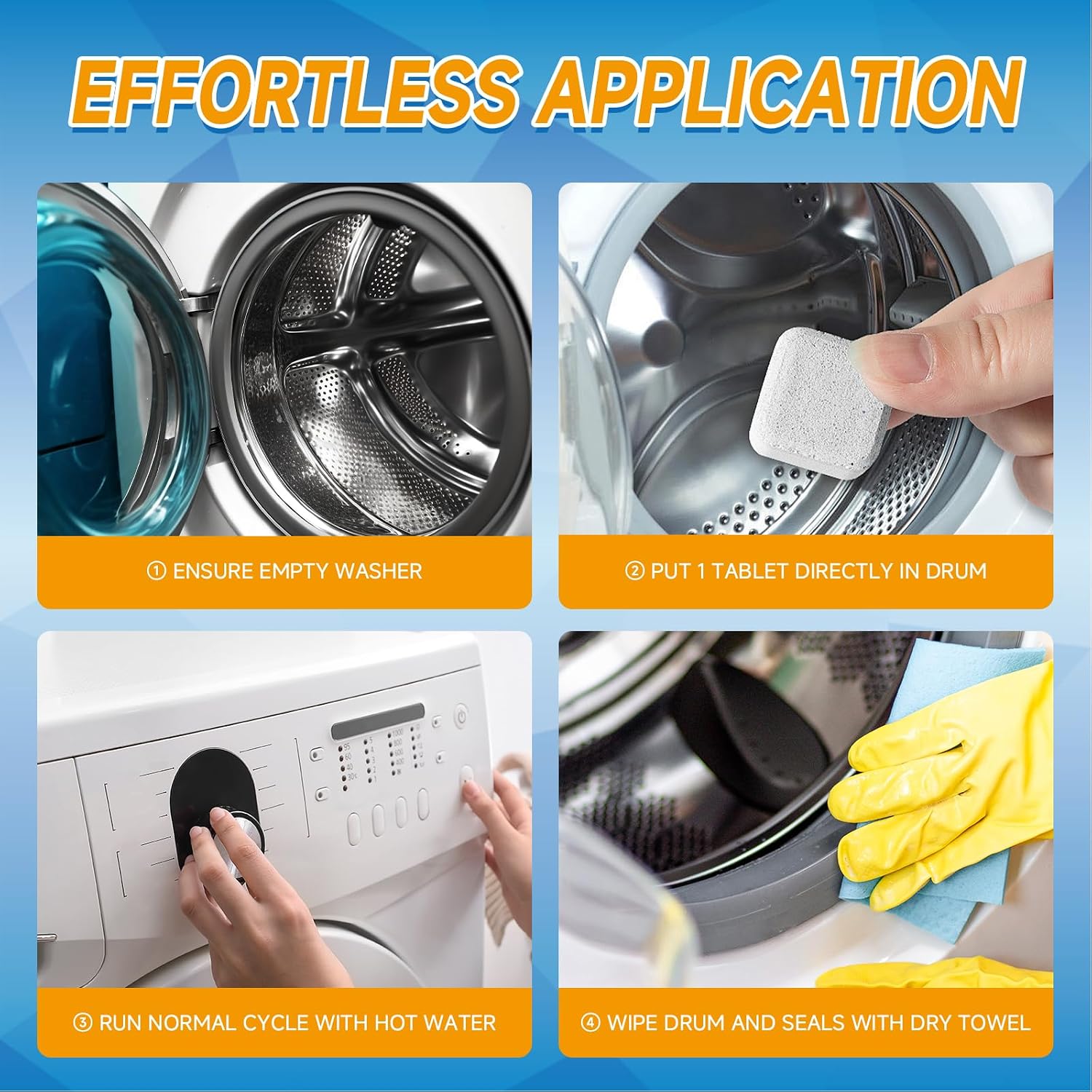 Thumbnail 6 de Gifto Washing Machine Cleaner Tablets, 15 Count, HE Compatible, Septic Safe