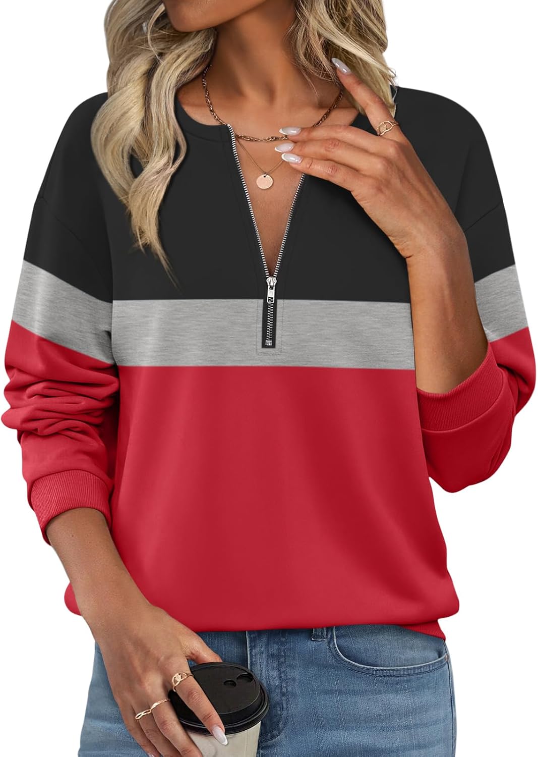 Thumbnail 6 de TICTICMISS Half Zip Fleece Pullover