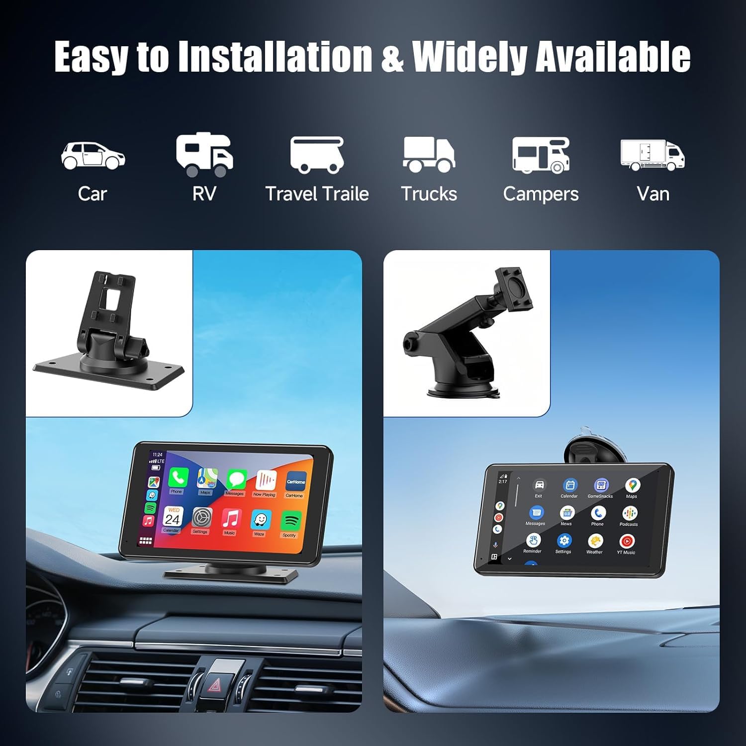 Thumbnail 5 de Wireless CarPlay 7" Portable Screen