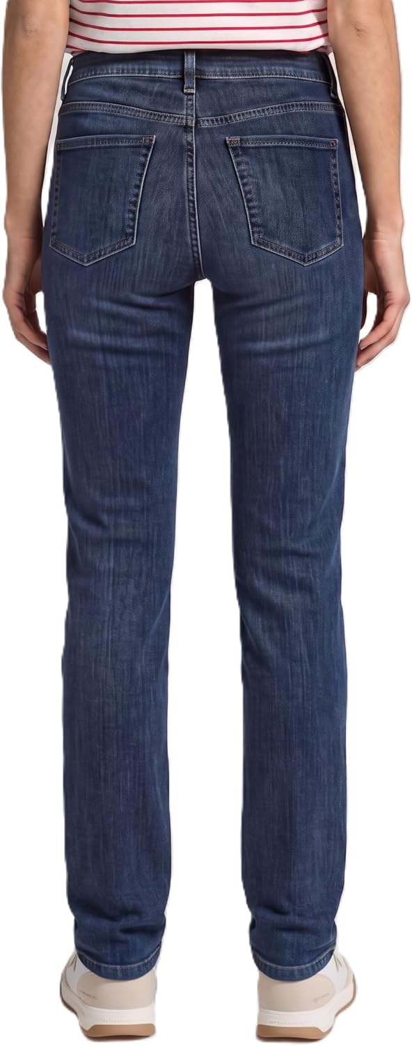 Detalle de TOM TAILOR Damen 1008119 Alexa Straight Jeans – Dark Stone Wash, 32W/30L EU