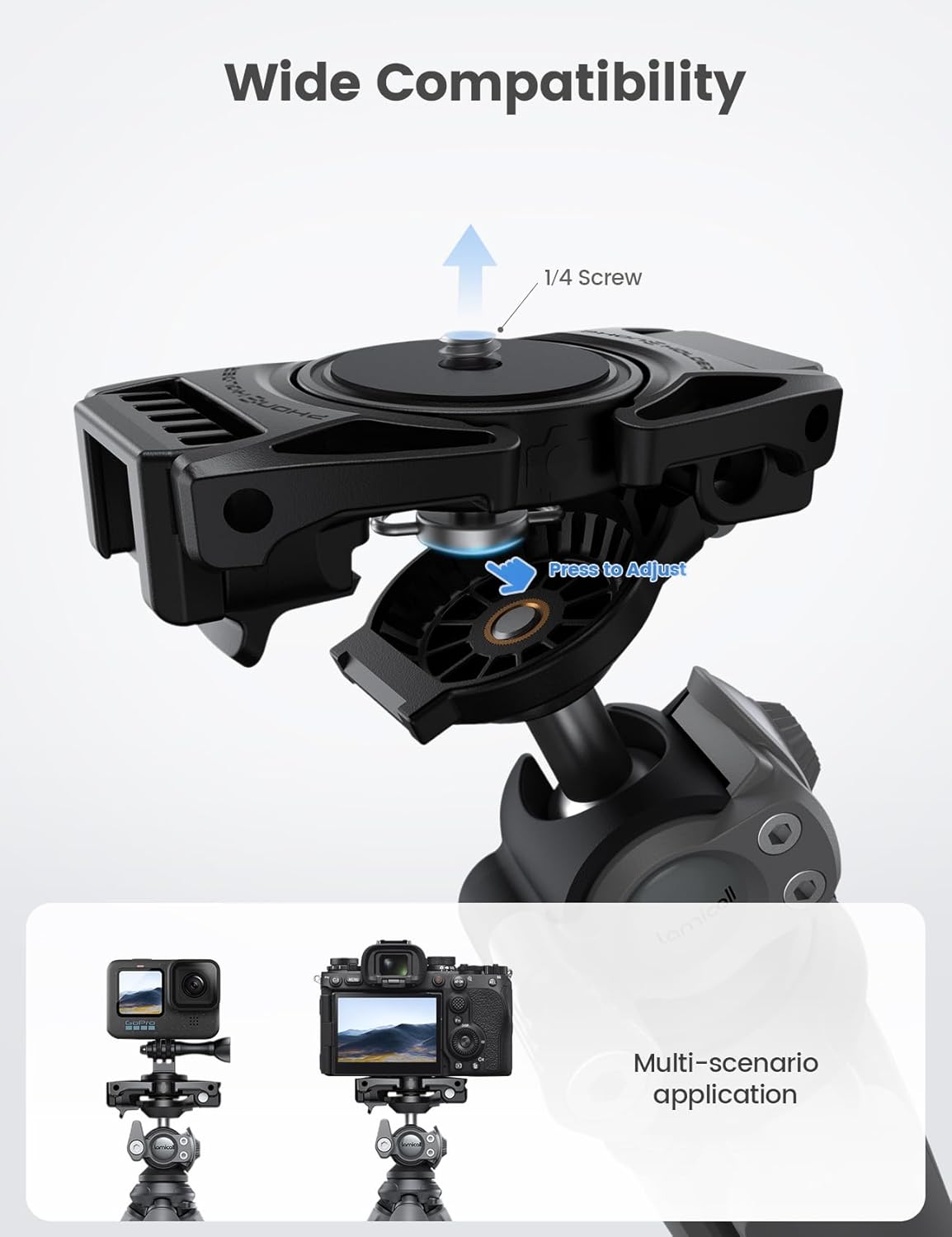 Detalle 2 de Lamicall 2025 mini flexible phone tripod