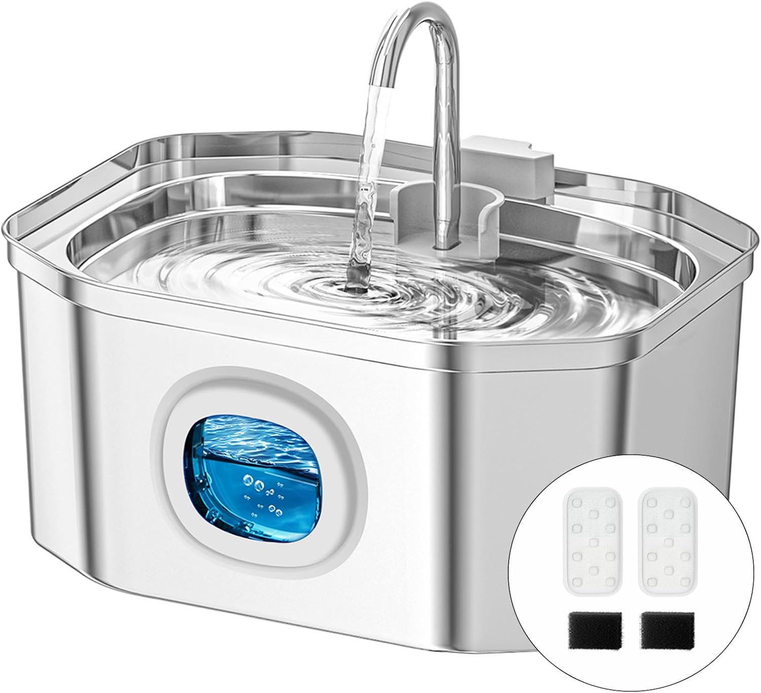 Apauk 3.2L fontanella per gatti in acciaio inox ⛲🐱