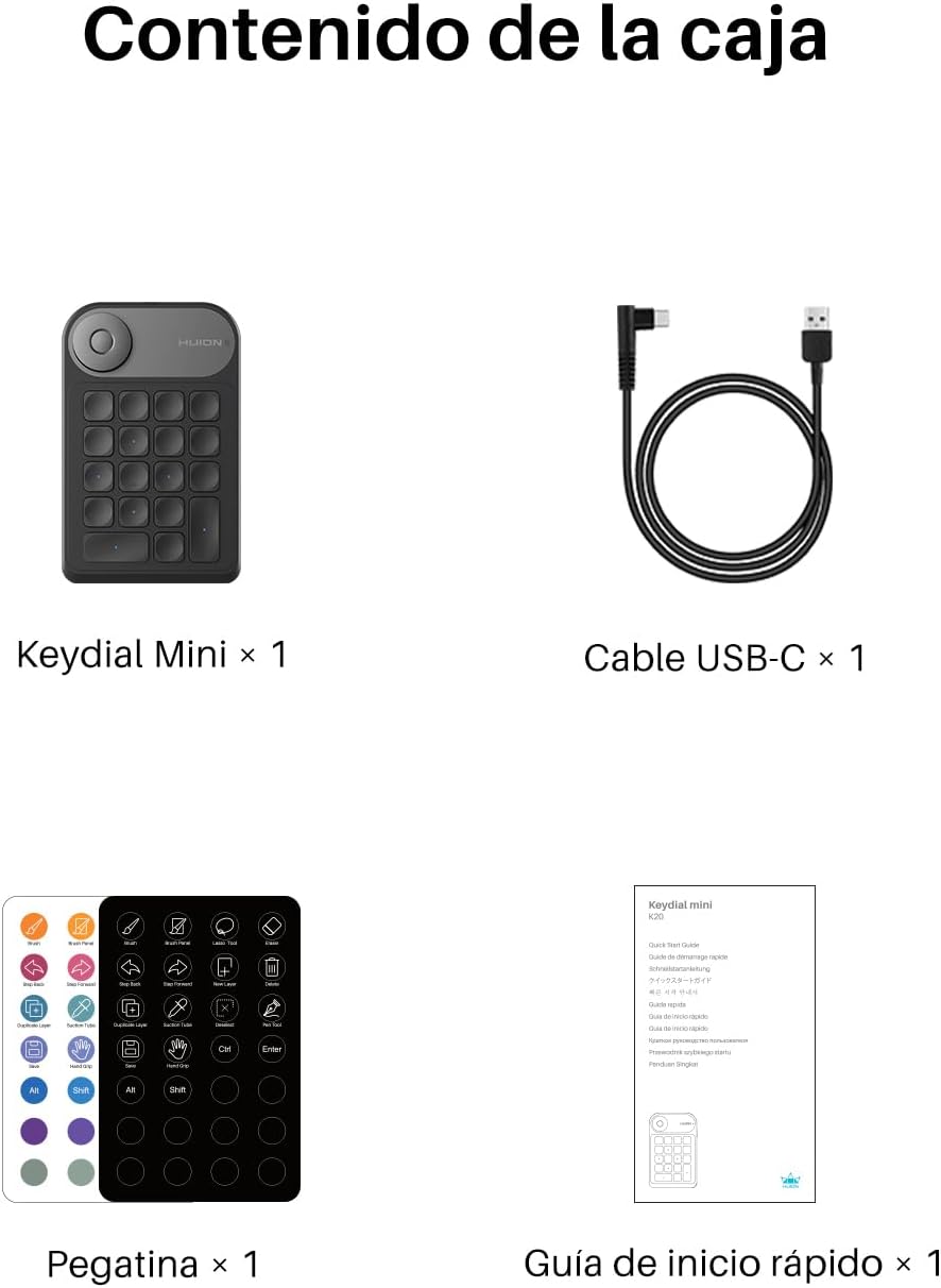 Thumbnail 8 de HUION Mini Keydial K20 Bluetooth ⌨️ Teclado Numérico Portátil