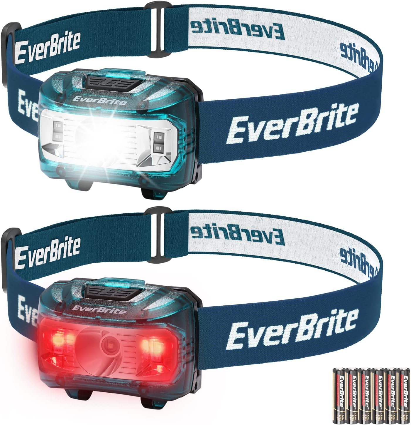 Detalle de EverBrite Lampada Frontale LED da 2 Pezzi con 5 modalità e angolo regolabile 0–65°