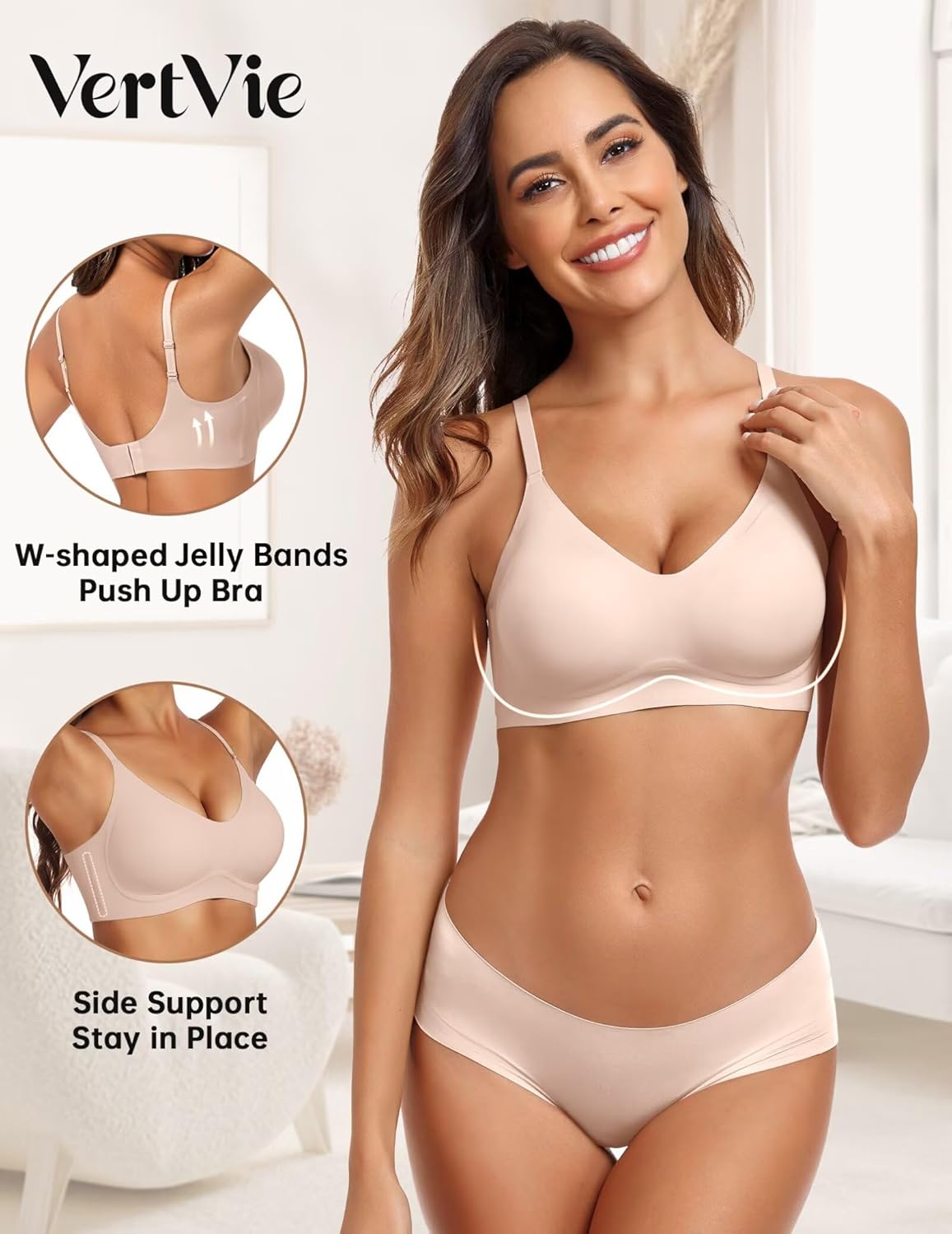 Detalle 2 de Vertvie Seamless Jelly Wireless Bralette