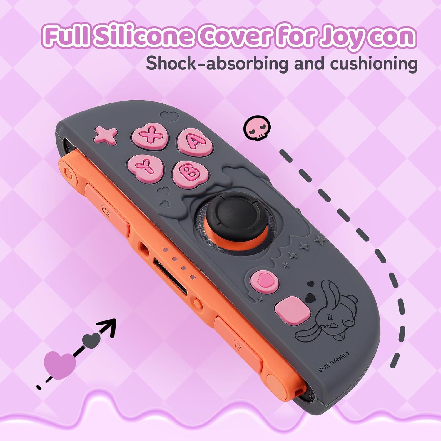 Thumbnail 3 de Kuitmor Protective Shell for Joy-Con on Switch 2 (2025 model) Controller – Soft Silicone Anti-Scratch Cover Case (Black)
