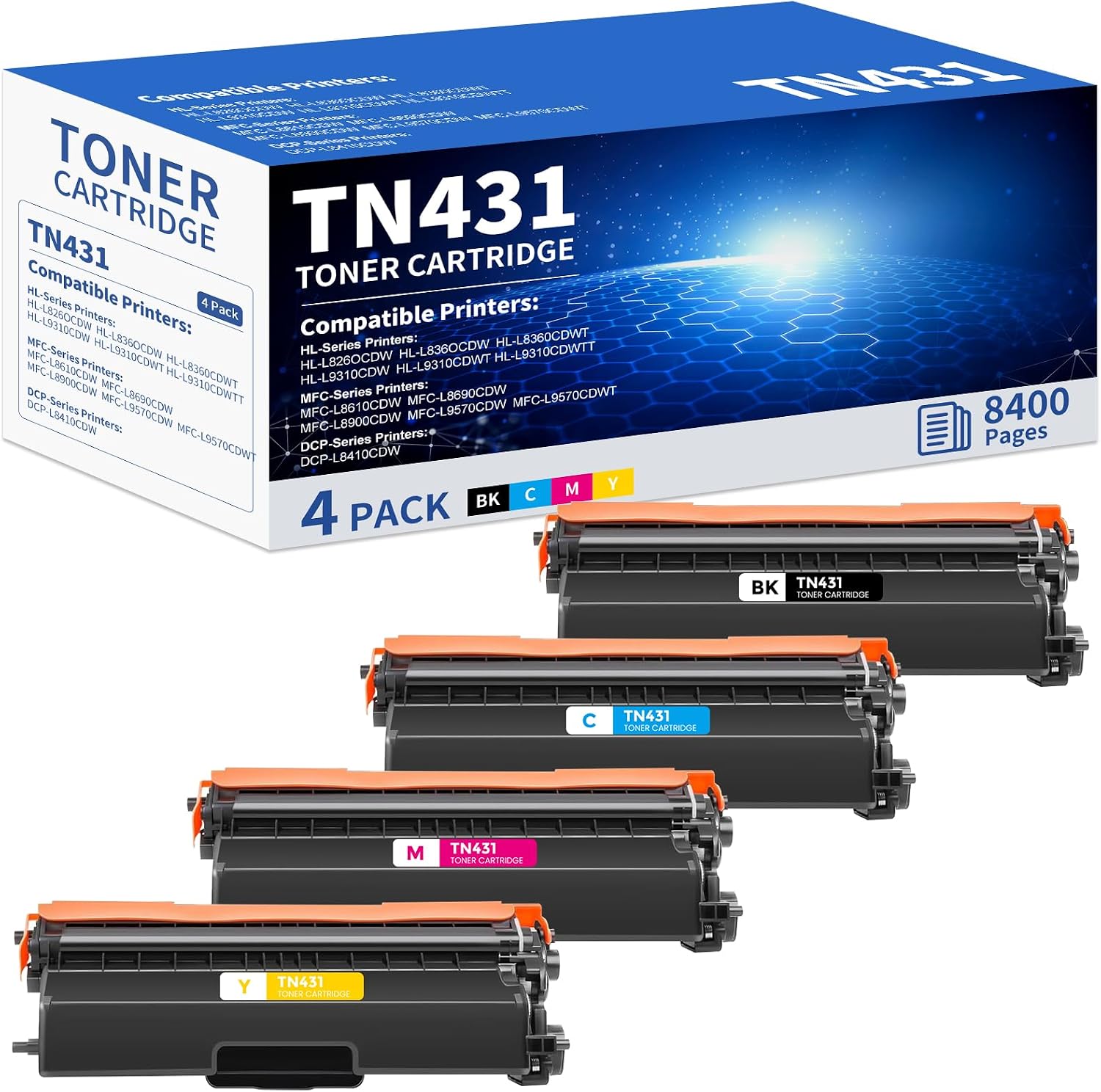 Detalle de Topcolor TN431 toner cartridge set