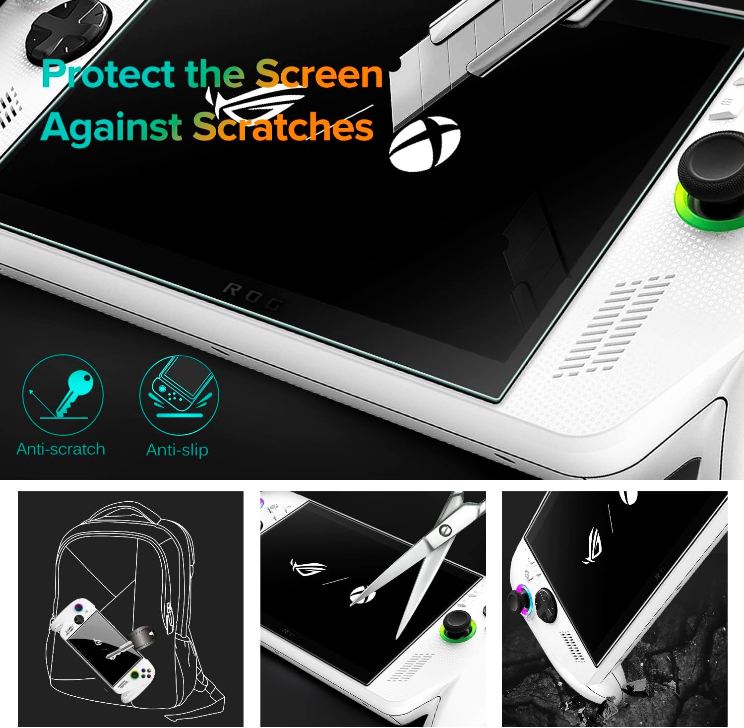 Thumbnail 6 de iVoler 3-Pack Tempered Glass Screen Protector for ROG Xbox Ally / Ally X (2025)