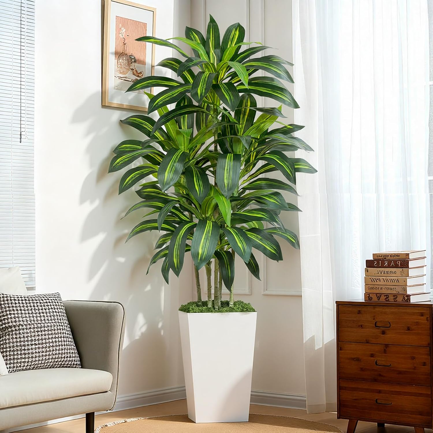 Detalle de Keeplush artificial dracaena tree, 6FT