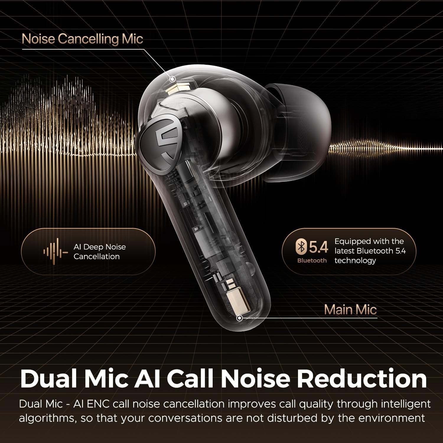 Thumbnail 1 de SoundPEATS T3 Pro 28H ANC wireless earbuds