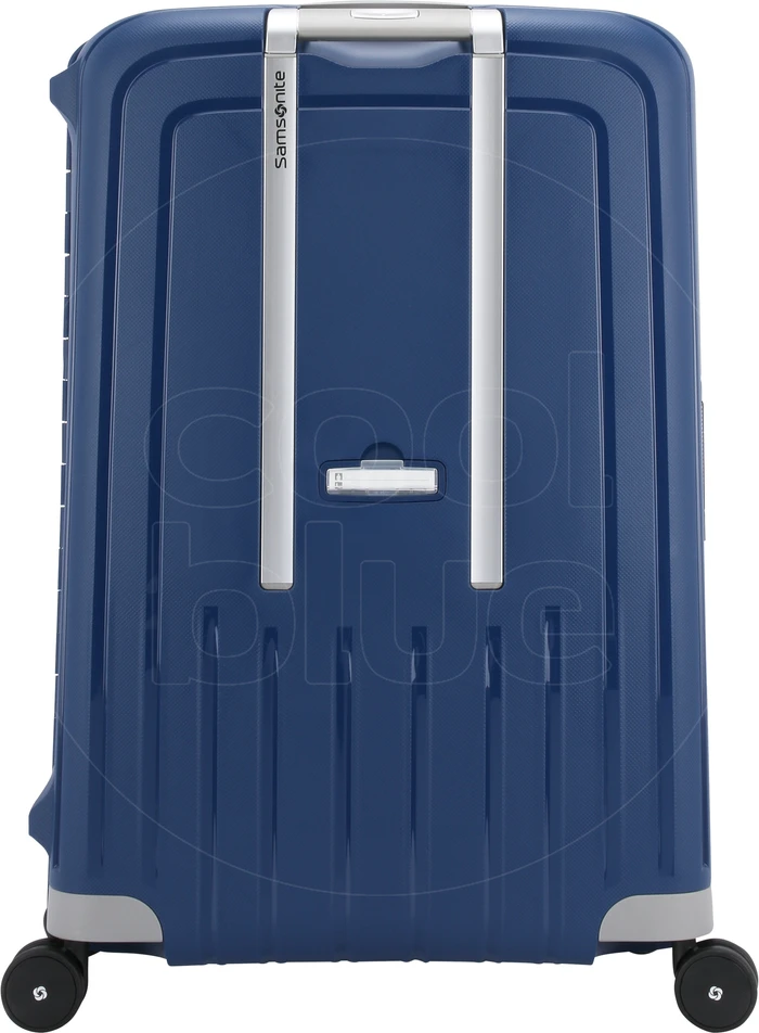Detalle de Samsonite S'Cure Spinner 75 cm Dark Blue – robuster Polypropylen-Koffer mit 102 Litern