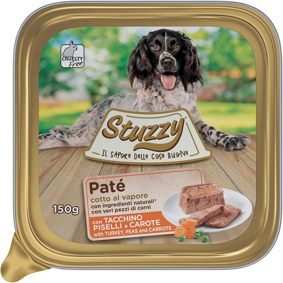 Thumbnail 5 de Stuzzy Cibo Umido per Cani Adulti al gusto Prosciutto, Paté e Carni in Pezzi – Totale 3,3 Kg (22 Vaschette da 150 g)