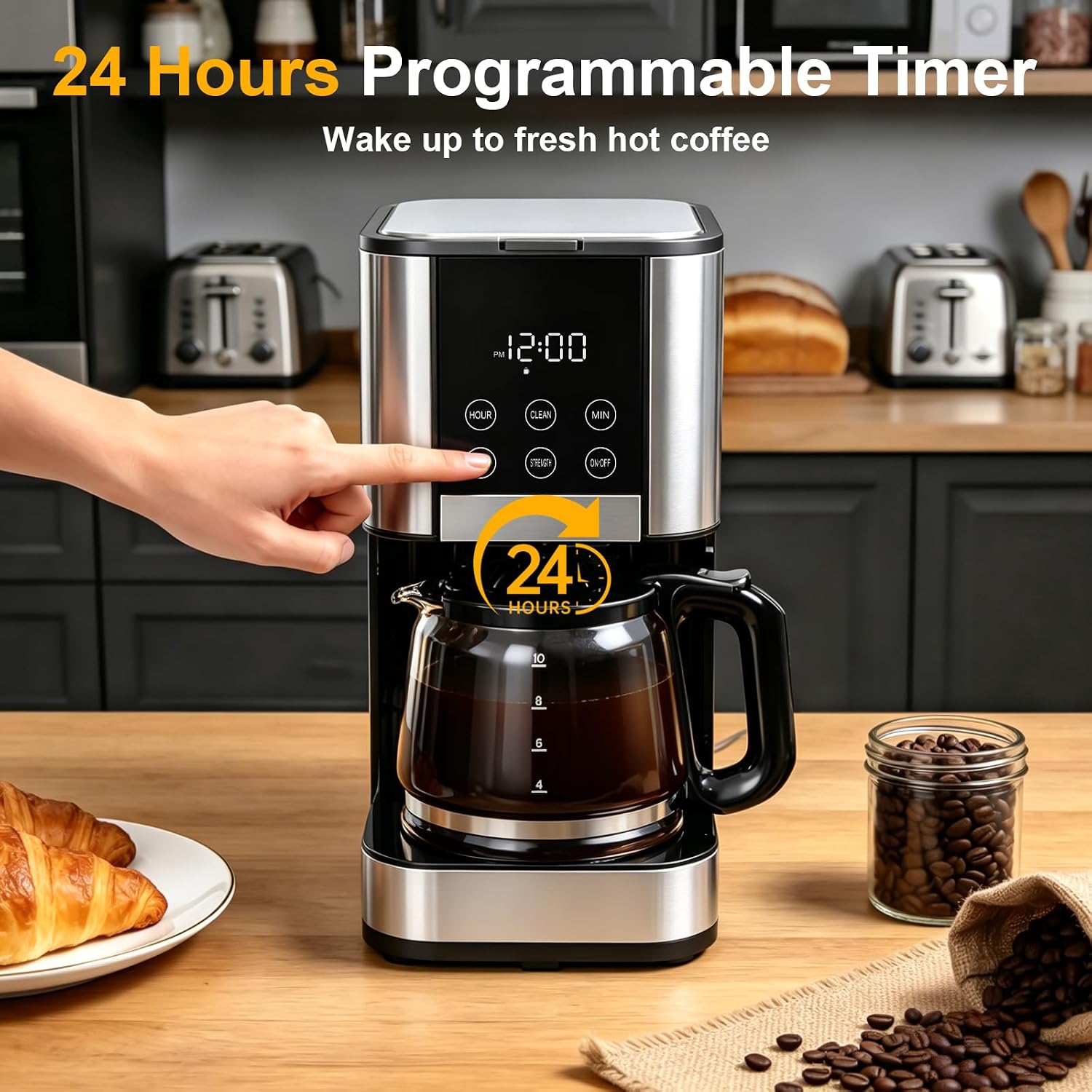 Detalle de Programmable Coffee Maker, 10-Cup Capacity