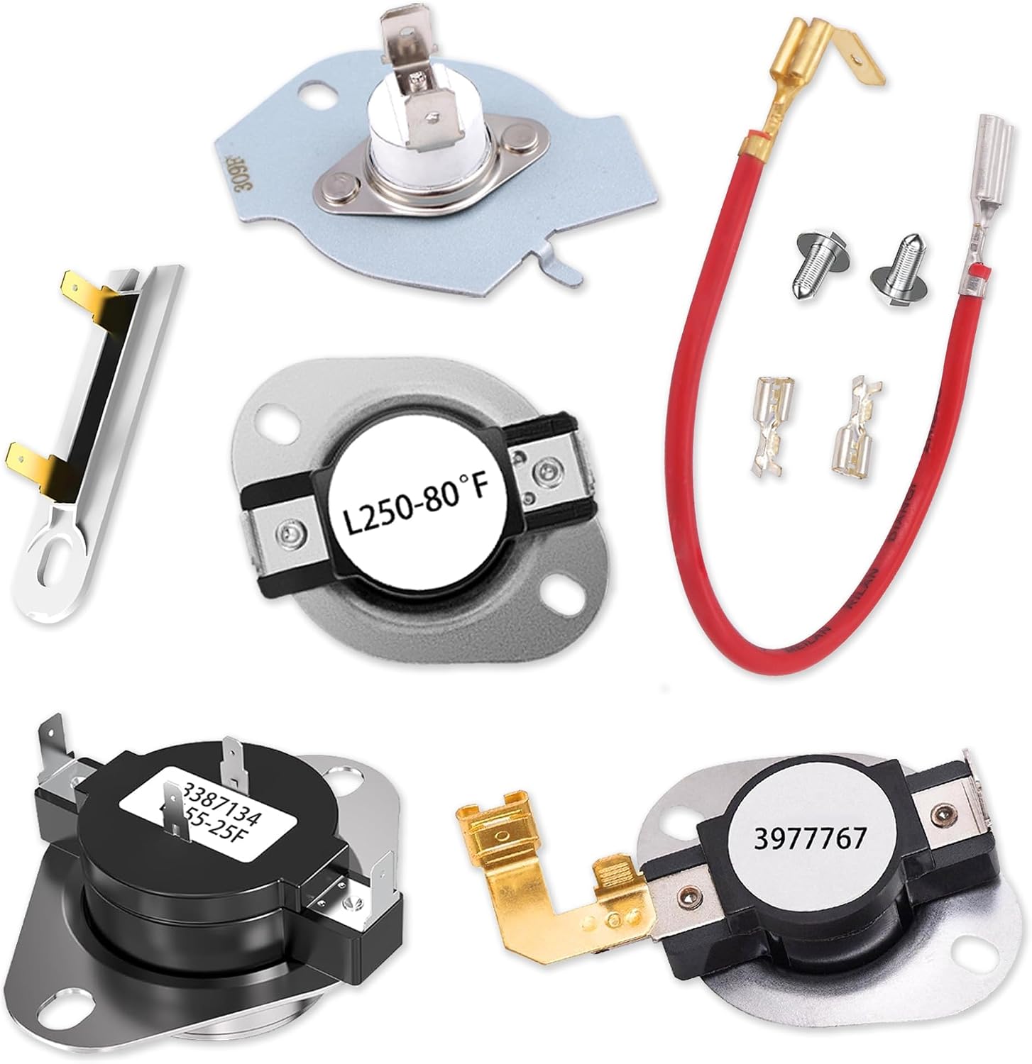 Detalle de 279816, 3977767, 3392519 & 3387134 Dryer Thermal Cut-Off Kit