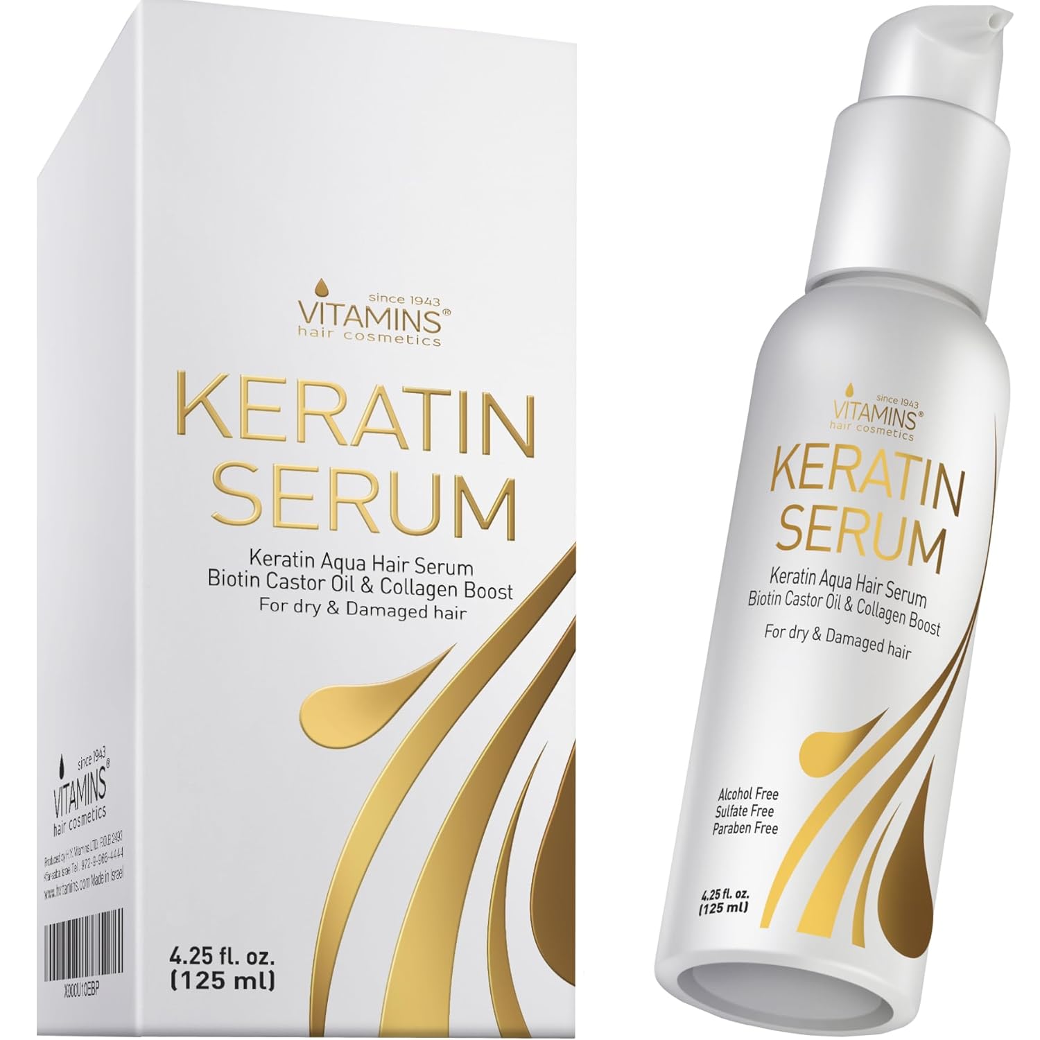 Detalle de Vitamins Haar Serum Keratin 50 ml