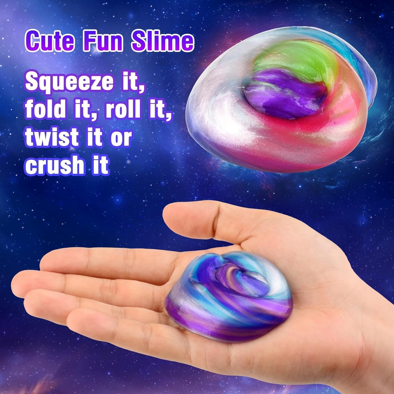 Thumbnail 2 de 80 Pack Valentine Galaxy Slime Kit 80pcs