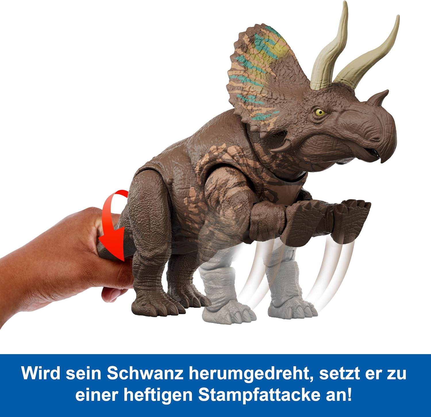 Thumbnail 5 de Mattel Jurassic Eotriceratops 34 cm đŠ