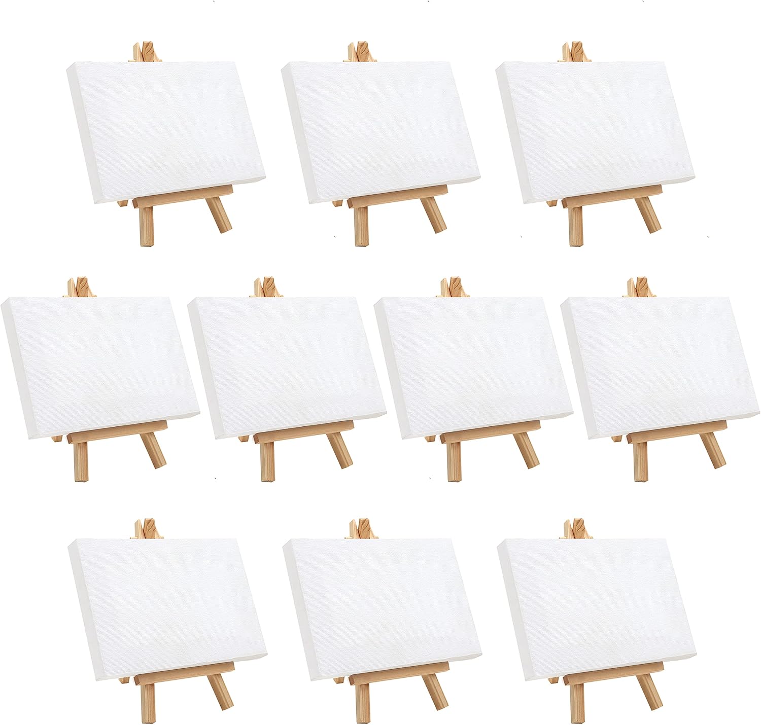 Belle Vous Mini Art Canvas Pack 10 with Easel 📚