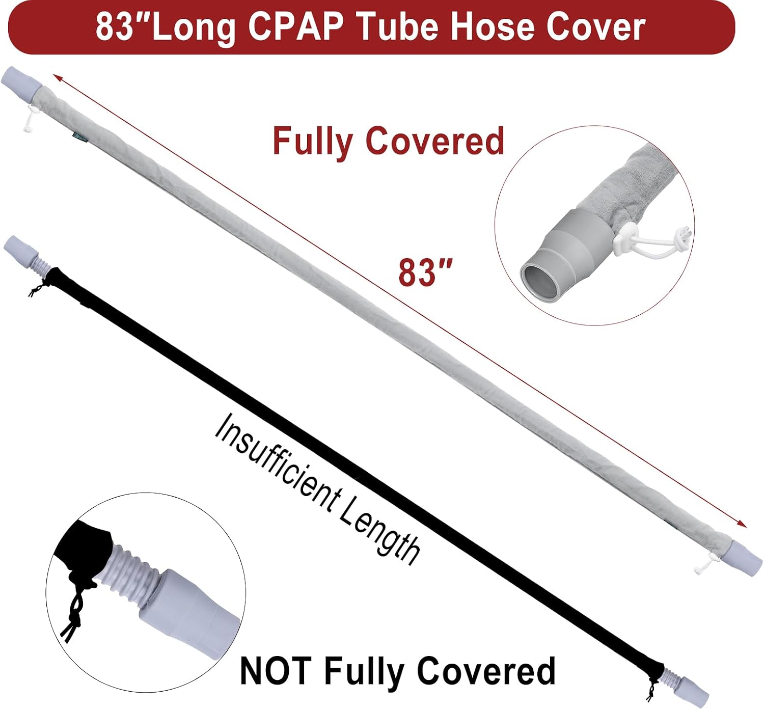 Thumbnail 2 de Beautyflier CPAP hose cover 6 ft