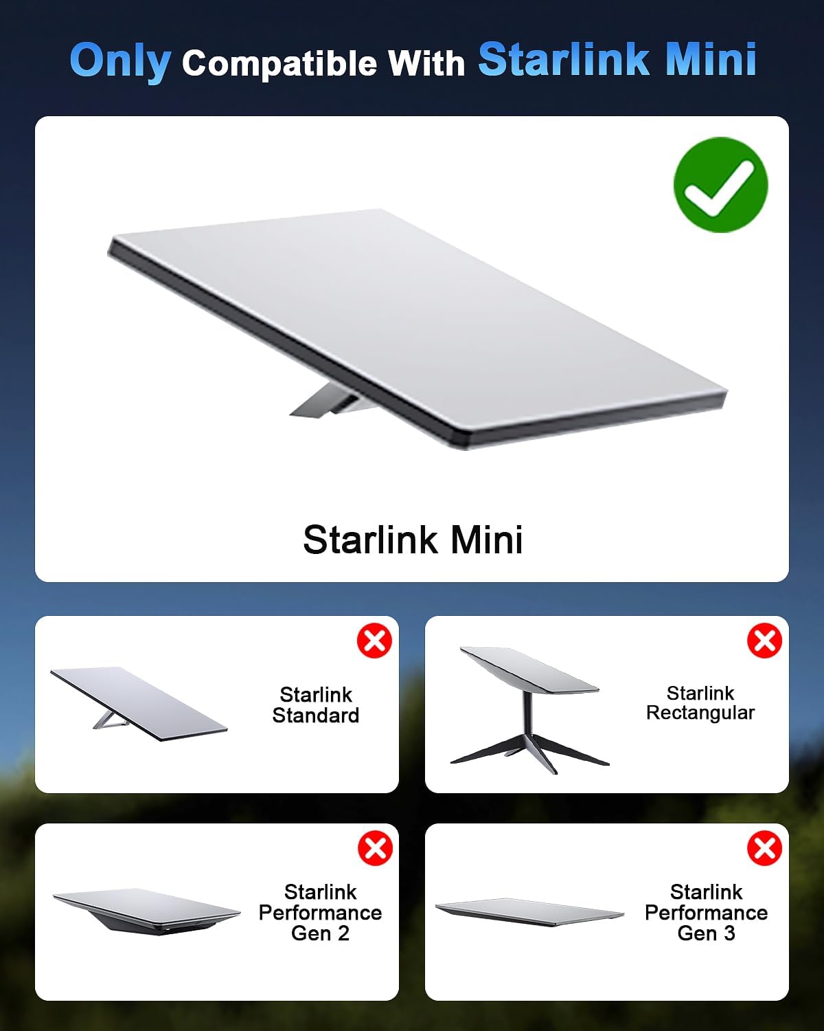 Thumbnail 1 de Starlink Mini Magnetic Roof Car Mount (Aluminum Frame with Acrylic Shield) — Weatherproof, Portable for RVs, Vans, SUVs & Boats (Silver)