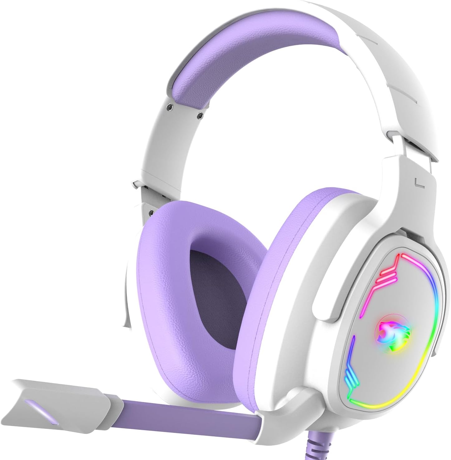 Detalle de Jimonyer A82 Gaming Headset, 7.1 Surround Sound, Adjustable Mic, RGB