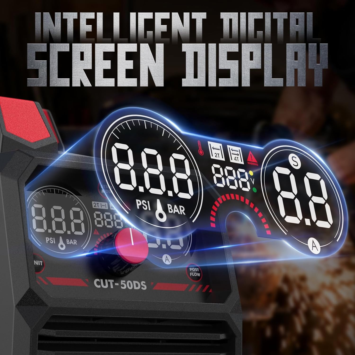 Thumbnail 4 de YESWELDER CUT-50DS Plasma Cutter (50Amp) with Digital Display, Dual Voltage 110/220V