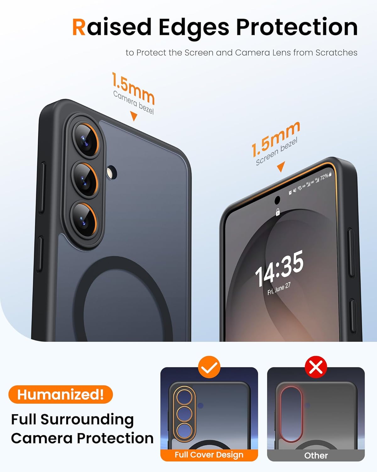 Thumbnail 6 de BXYJY Samsung Galaxy S26 Case with Stand, 2 Privacy Screen Protectors, MagSafe Compatible