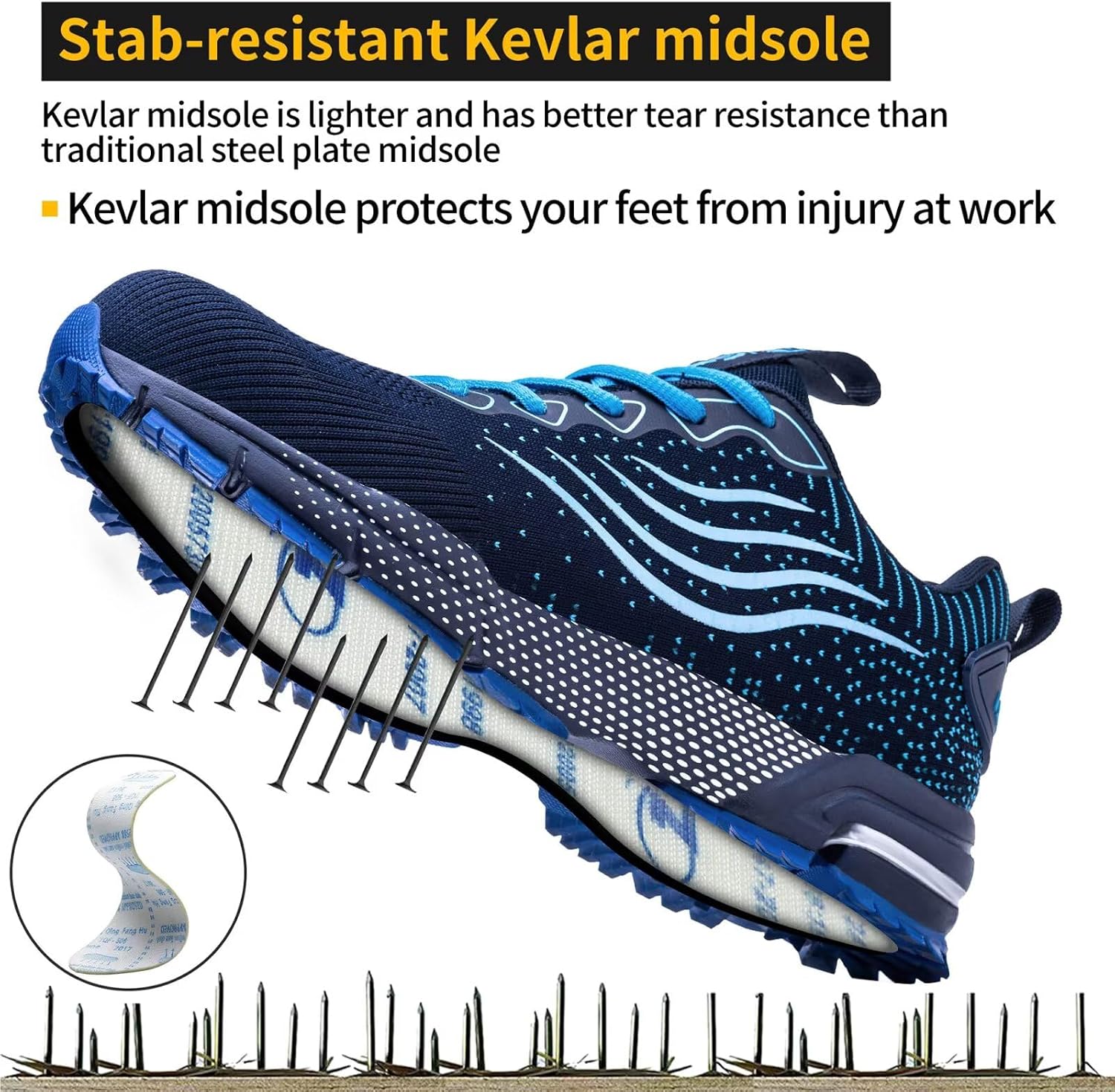 Detalle 2 de CYKYGGO Chaussures de sécurité bleu 41