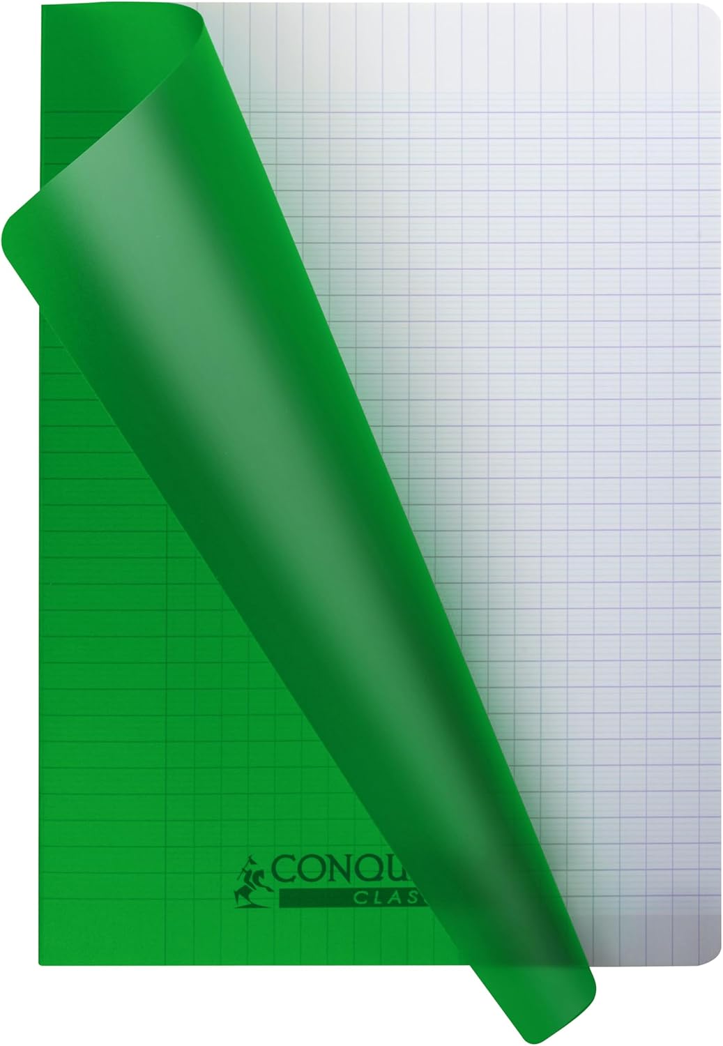 Thumbnail 1 de Conquérant – Lot de 3 Cahiers Classique 24x32, 96 Pages, Grands Carreaux Seyès, Couverture Polypro (Jaune, Vert, Bleu)