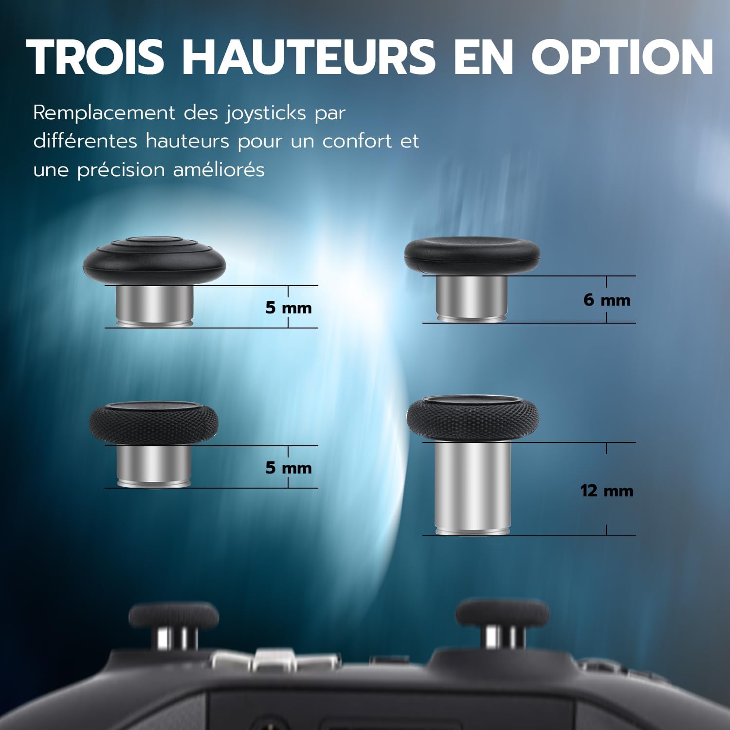 Thumbnail 3 de Kit Mcbazel 13 en 1 pour manette Xbox Elite Series 2 : thumbsticks, palettes et d-pads avec étui