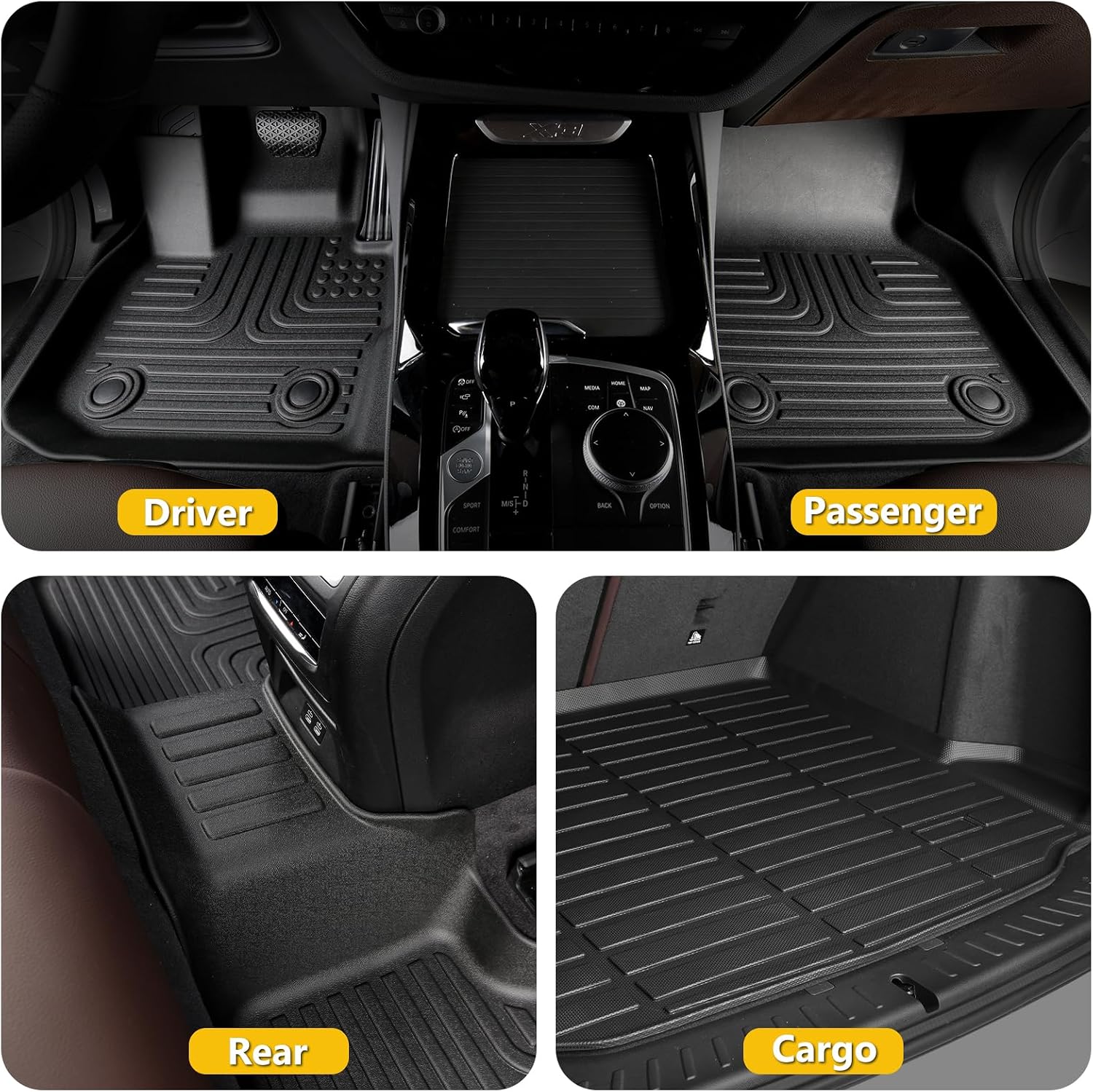 Thumbnail 5 de AZYT Floor Mats for Toyota Corolla 2009–2013, TPE Set