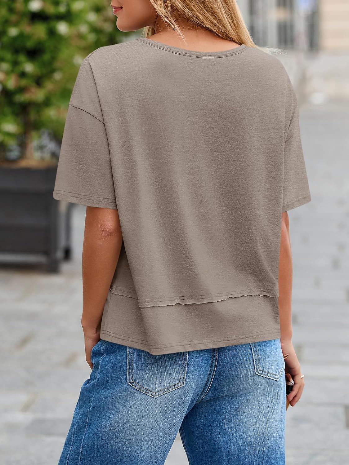 Thumbnail 4 de Cicy Bell V Neck Summer Tee