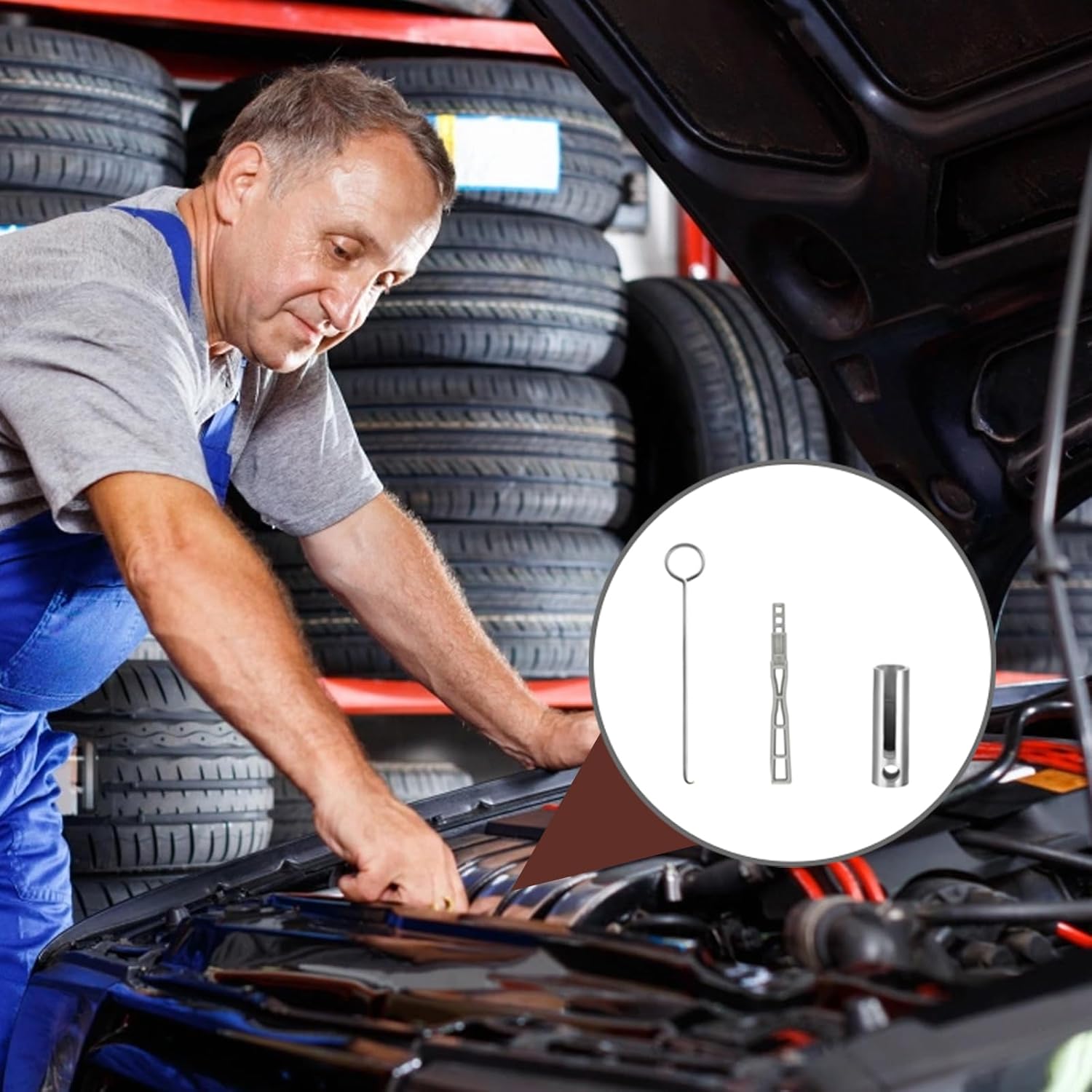 Thumbnail 6 de 9PCS Diesel Heater Glow Plug Repair Kit with Removal Tool for 12V 2KW–8KW Heaters