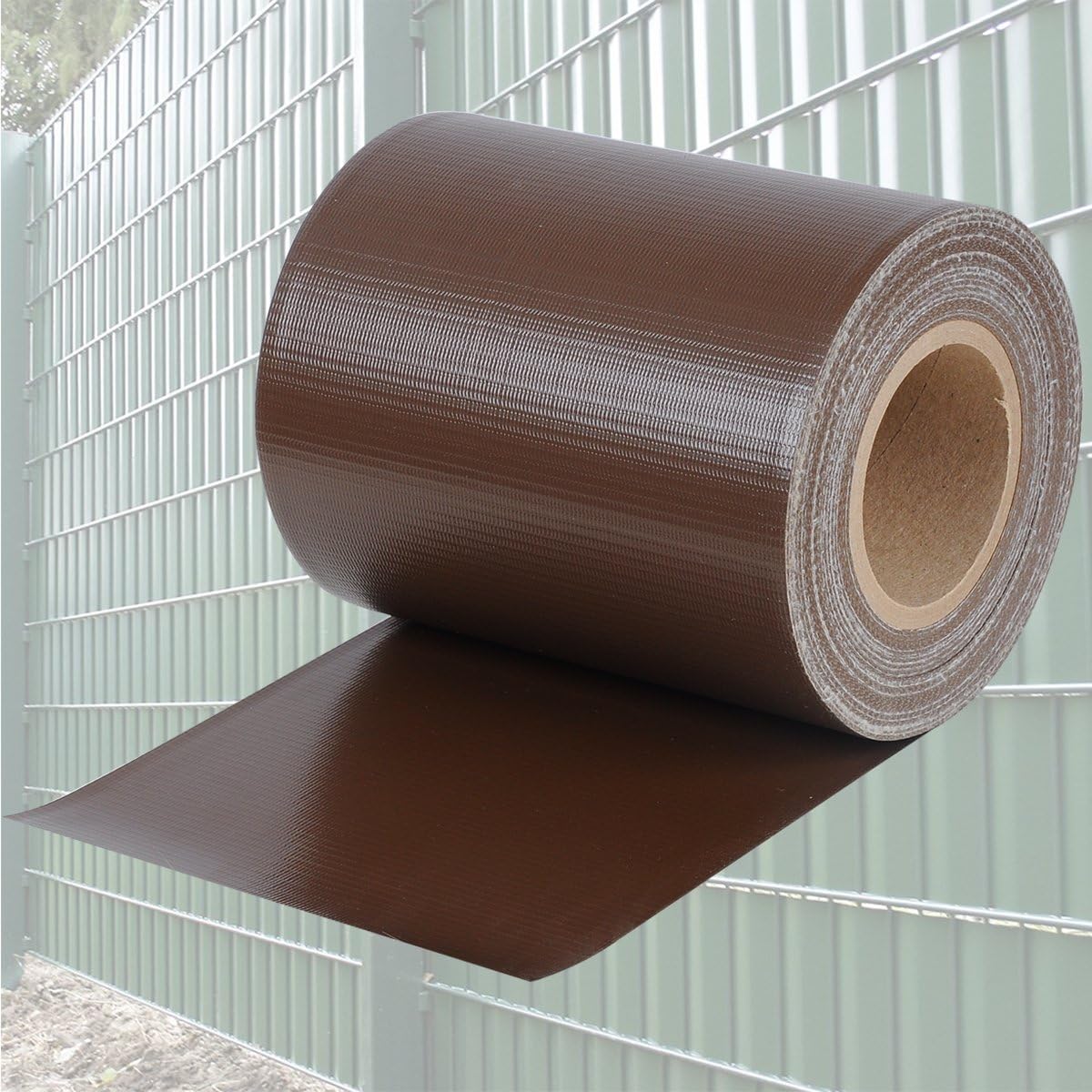 Thumbnail 2 de WOLTU Frangivista in PVC per recinzioni e balconi, 19 cm x 35 m con 25 clip, marrone